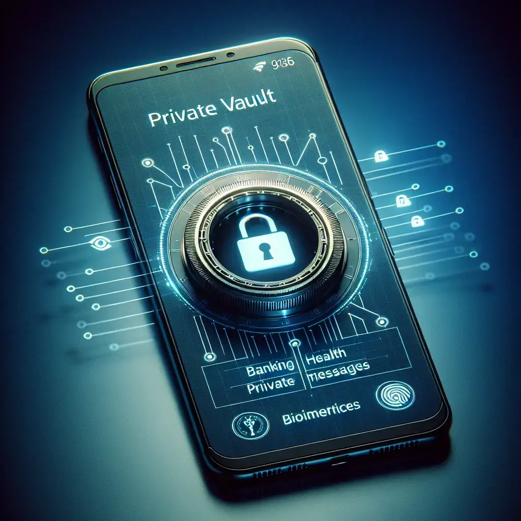 Il tuo caveau sul telefono: crea uno Spazio Privato per banche, salute e messaggi che si aprono solo con biometria dedicata
